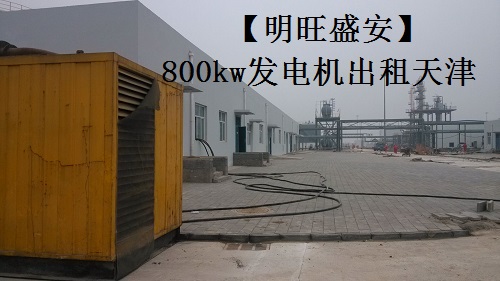 天津中國石化油氣處理廠建設租用800千瓦發(fā)電機組進行測試